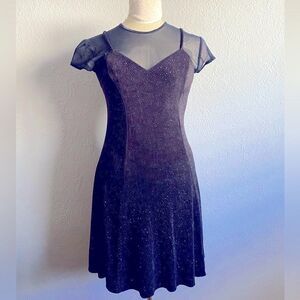 Maurice’s vintage Black 90’s Midi Dress Size Large